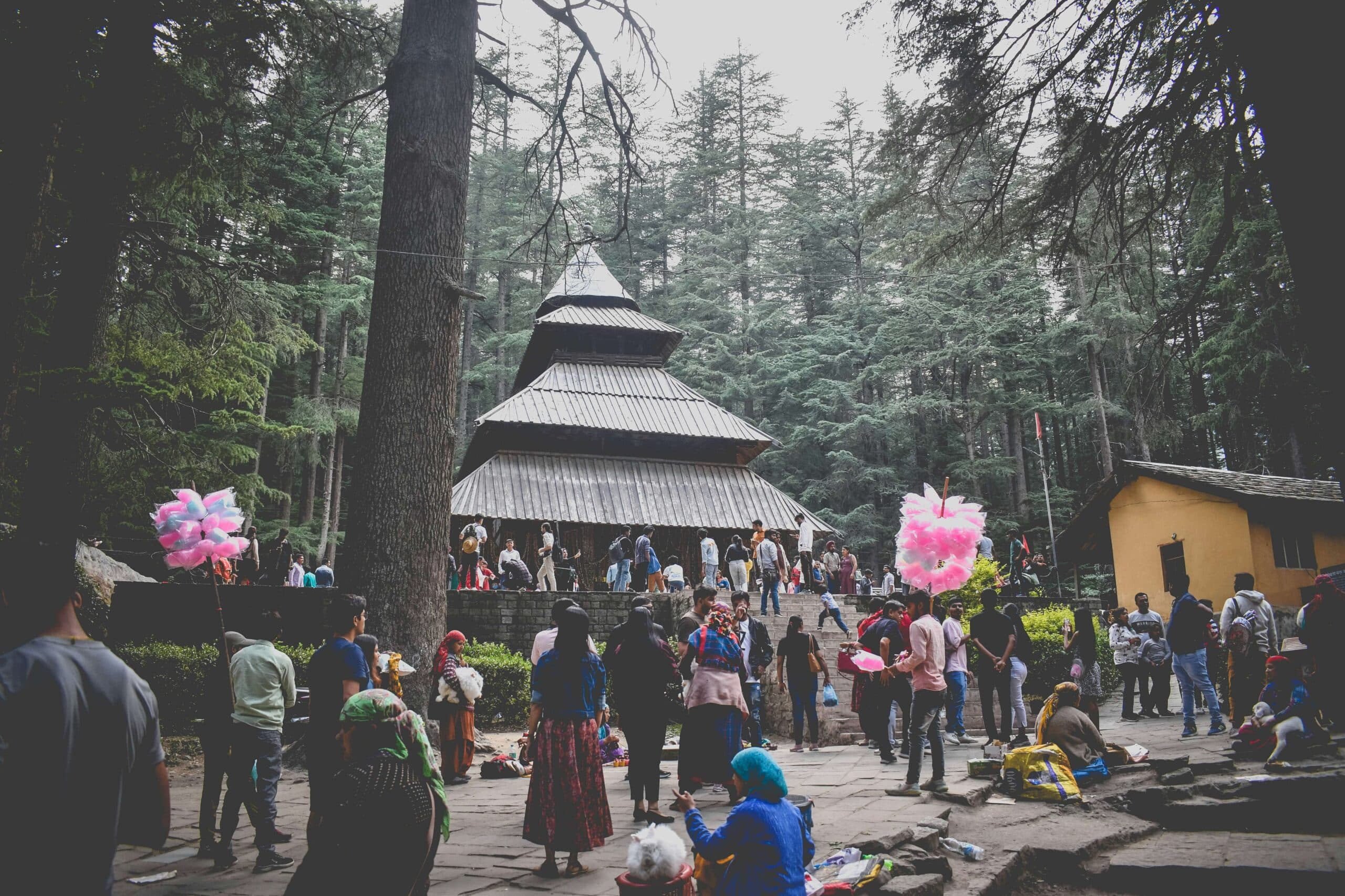 Manali hill station with snow capped mountains Beas River and scenic Himalayan landscapes