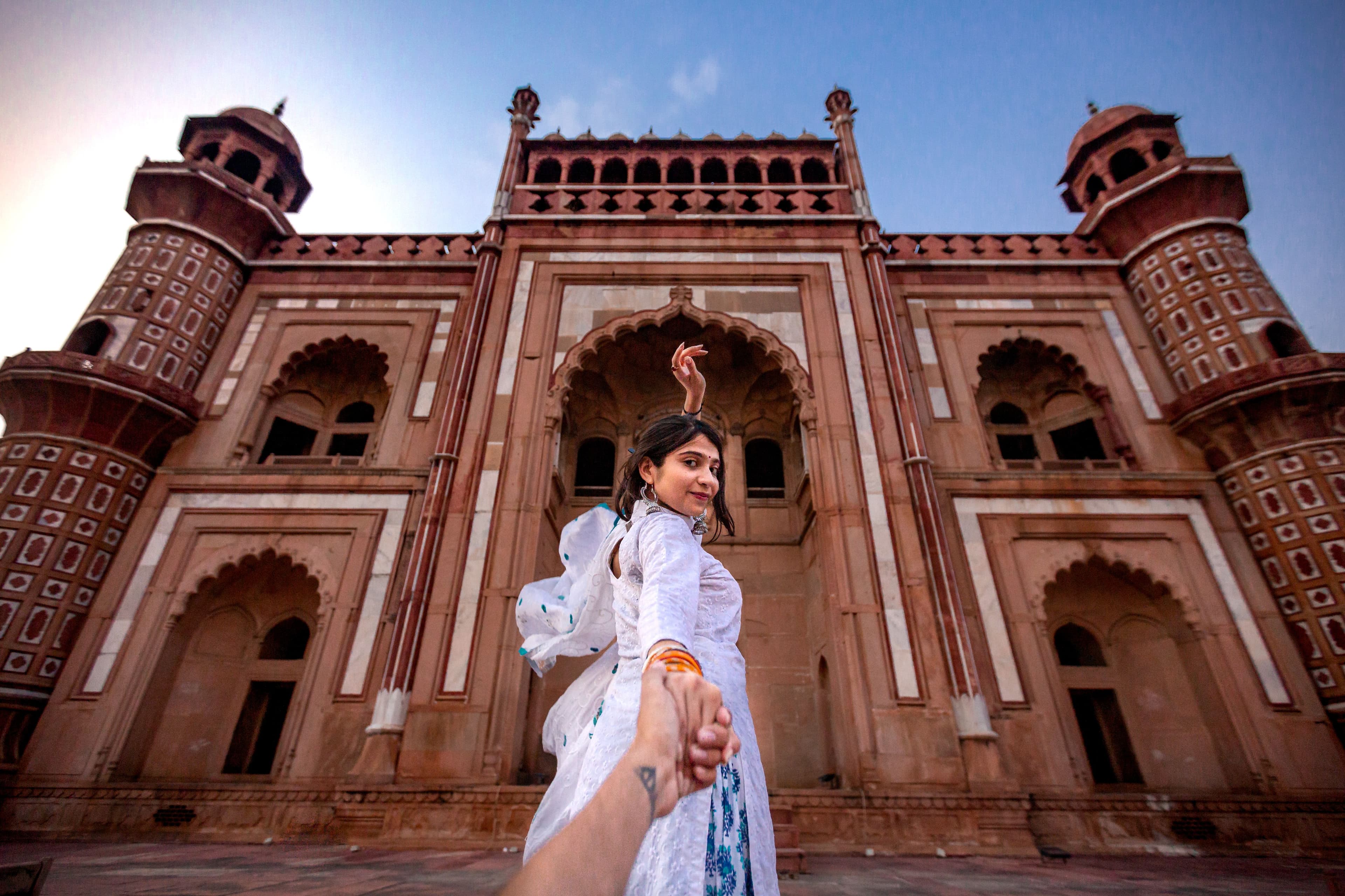 Private heritage walk through Old Delhi spice market during a luxury Golden Triangle tour
