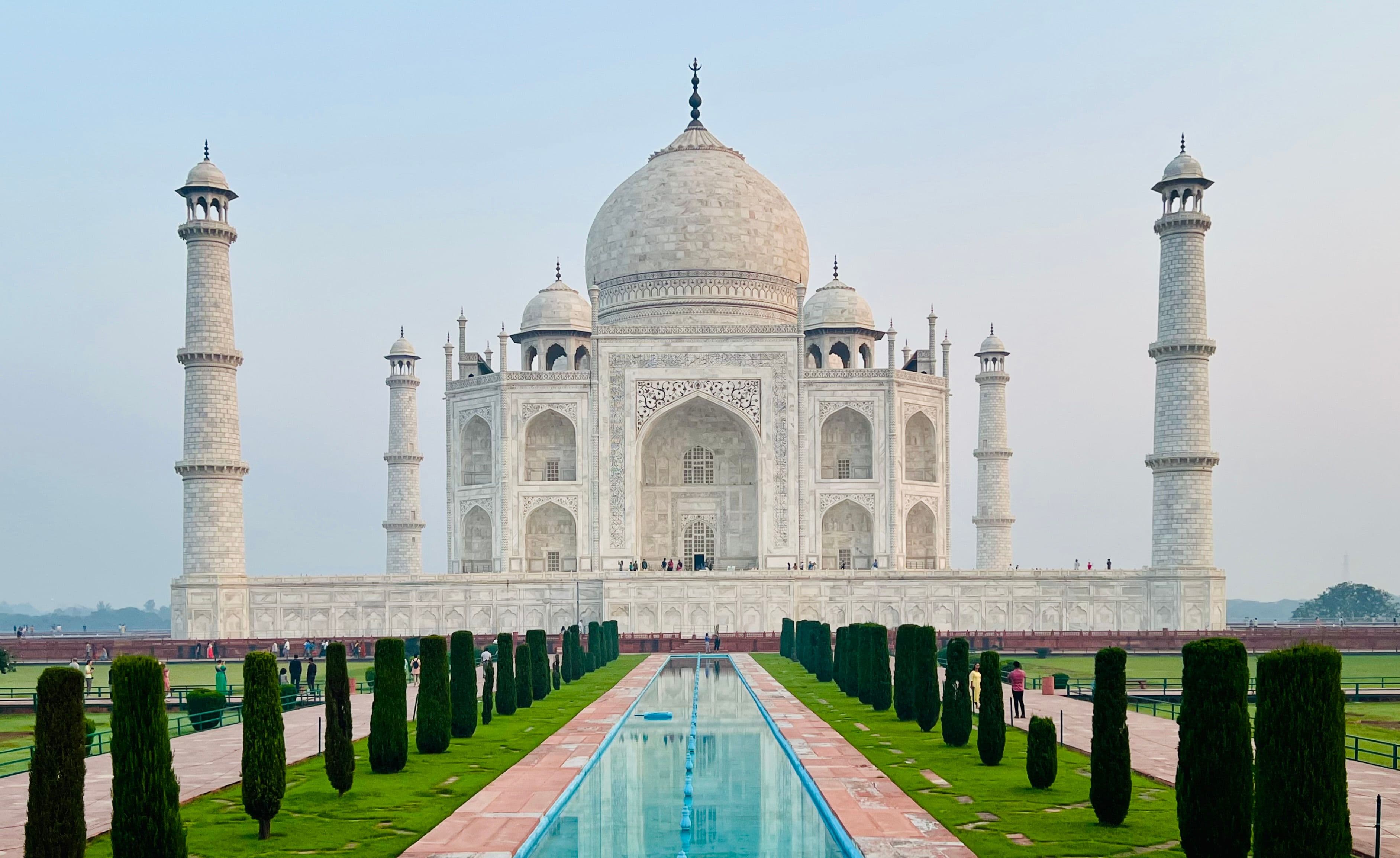 Taj Mahal at sunrise in Agra