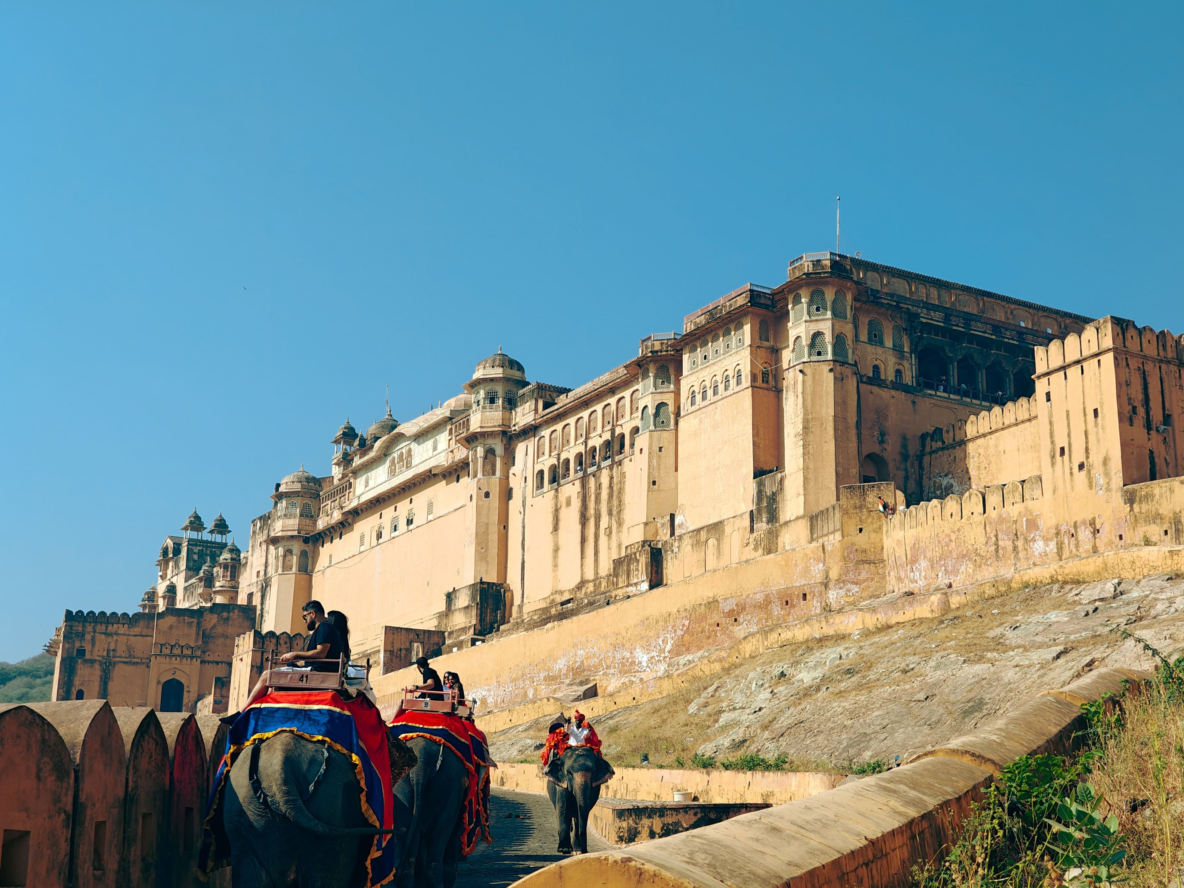 Historic landmarks and vibrant cityscape of Jaipur Rajasthan India
