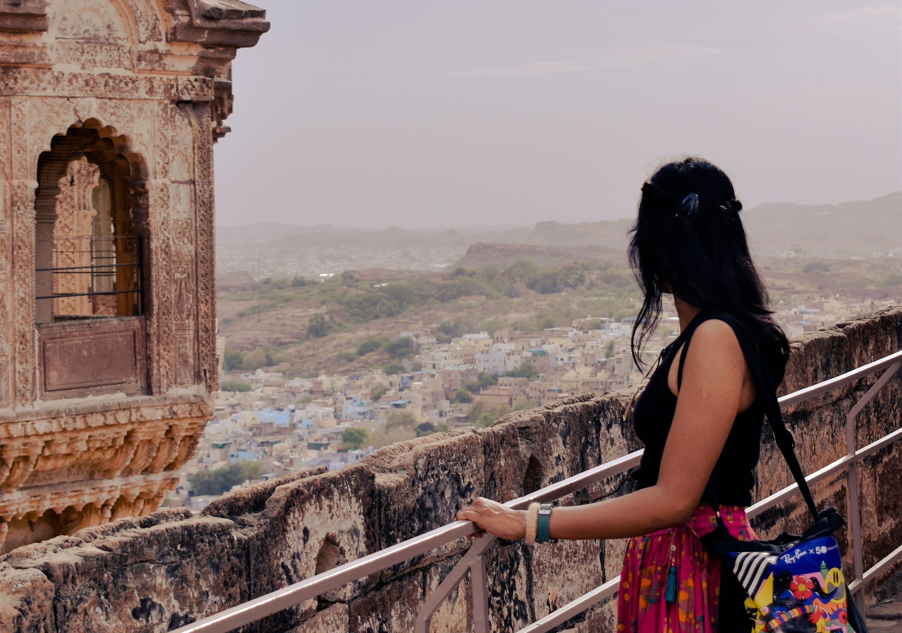 Solo female traveler exploring cultural destinations across India