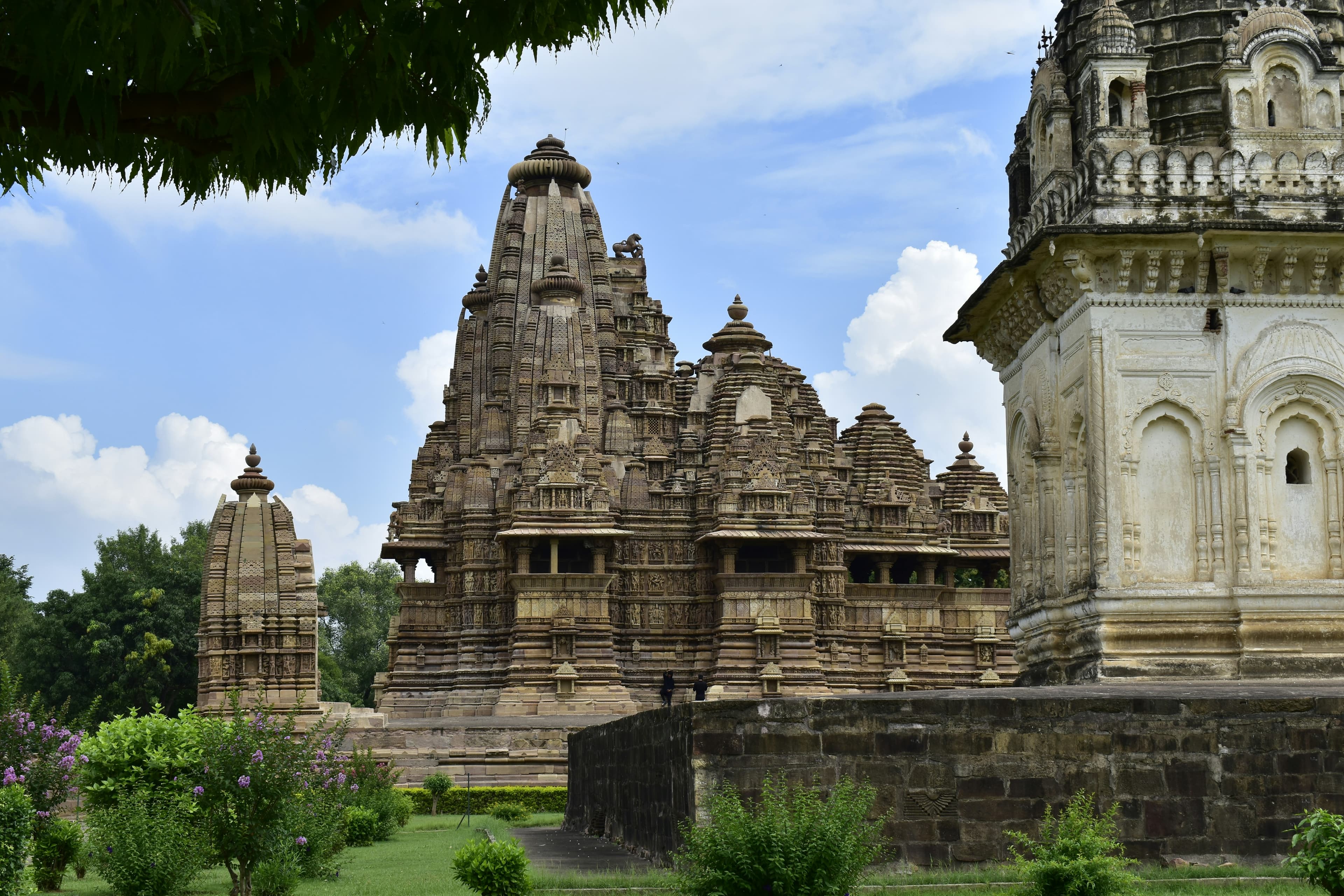 Panoramic view of the Western Group of temples at Khajuraho UNESCO World Heritage Site