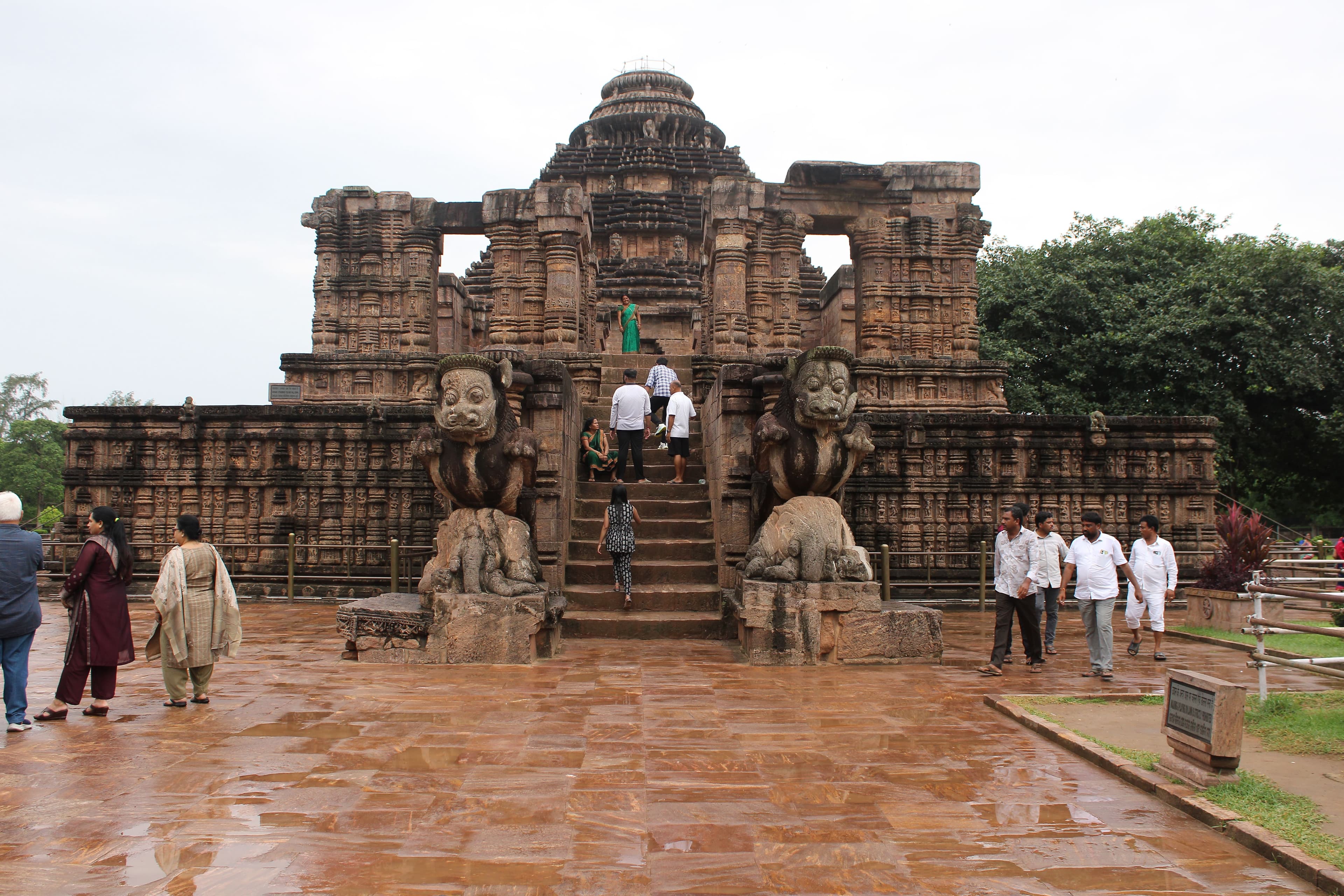 Konark Sun Temple chariot wheel at sunrise, UNESCO World Heritage Site, Odisha, India