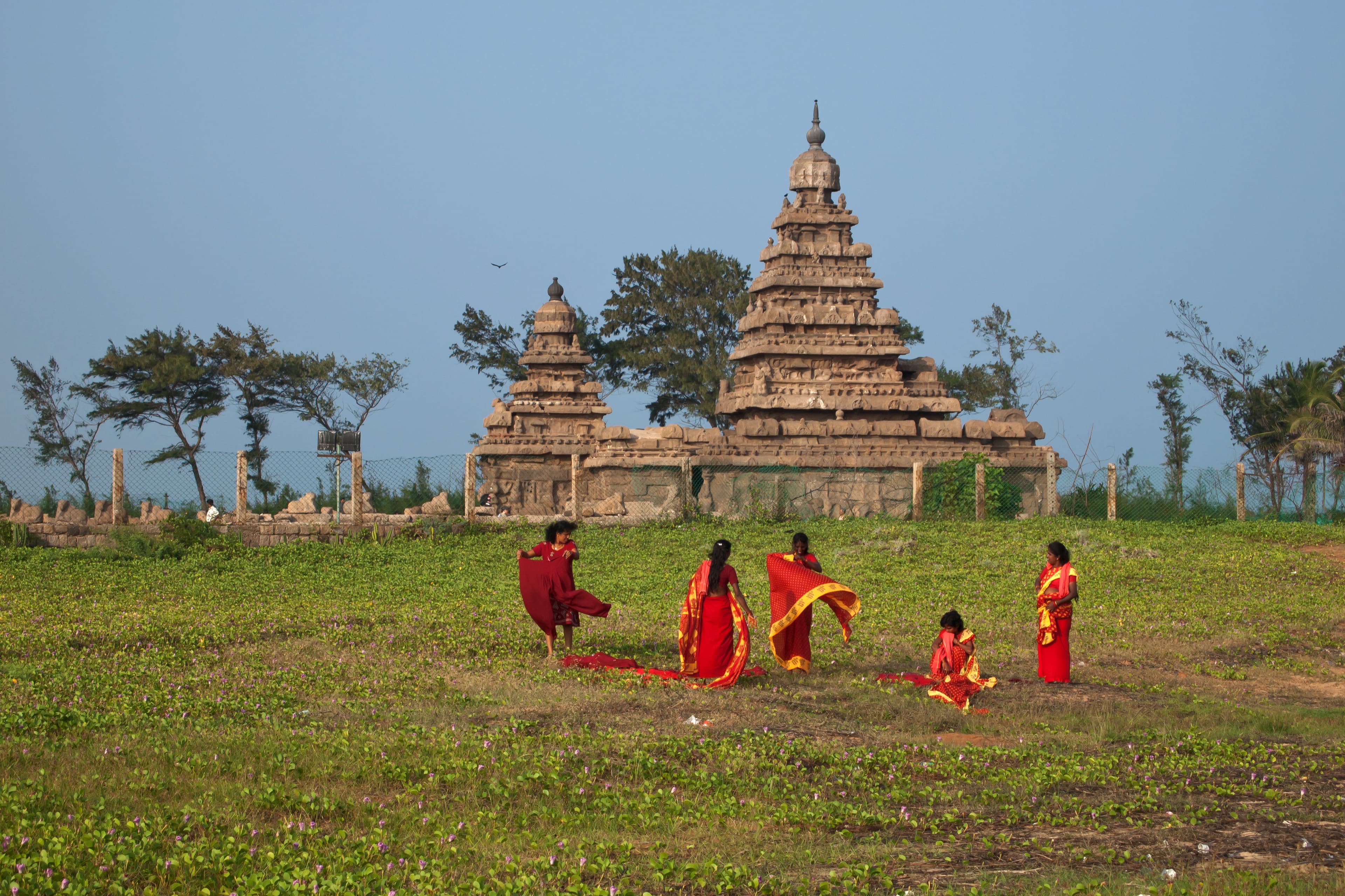 Mahabalipuram UNESCO heritage site with Shore Temple and Pallava rock-cut architecture