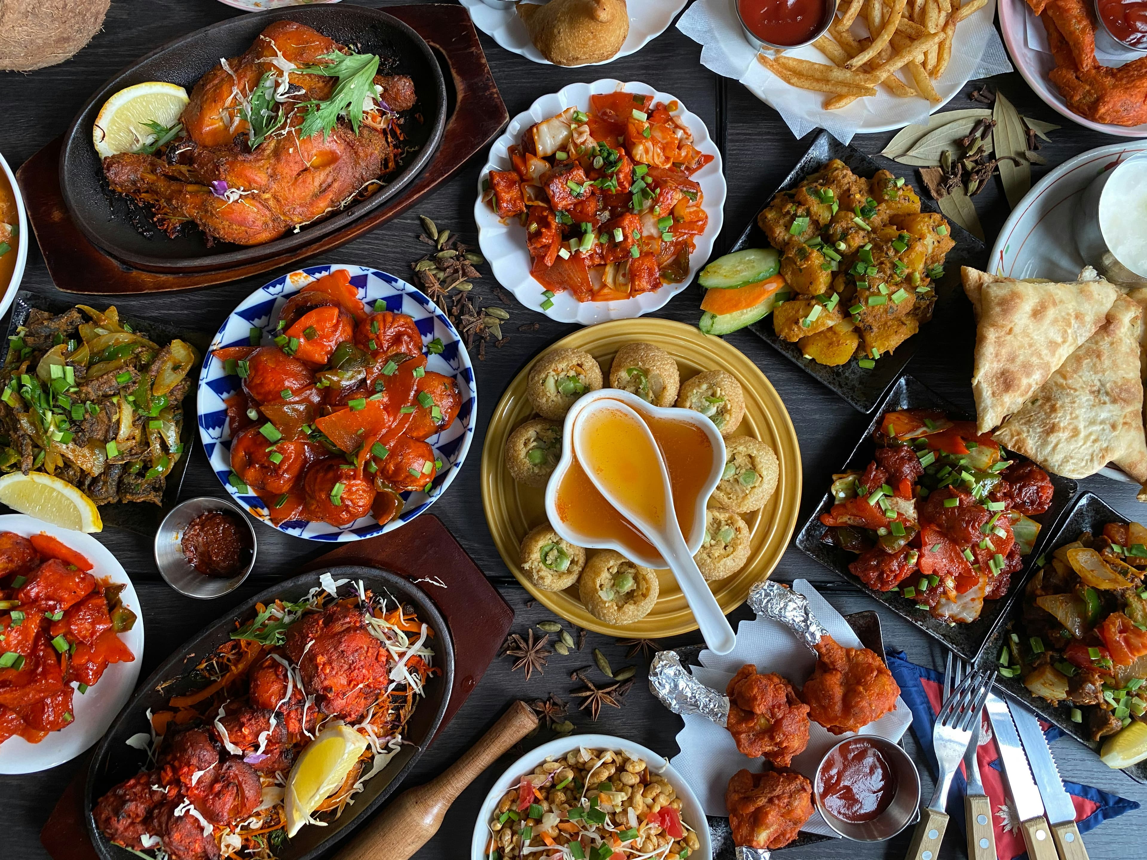 Food and practical comforts near Qutub Complex - restaurants cafes and shopping