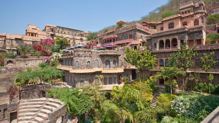 Neemrana Fort Palace overview - India's most atmospheric fort hotel in Rajasthan