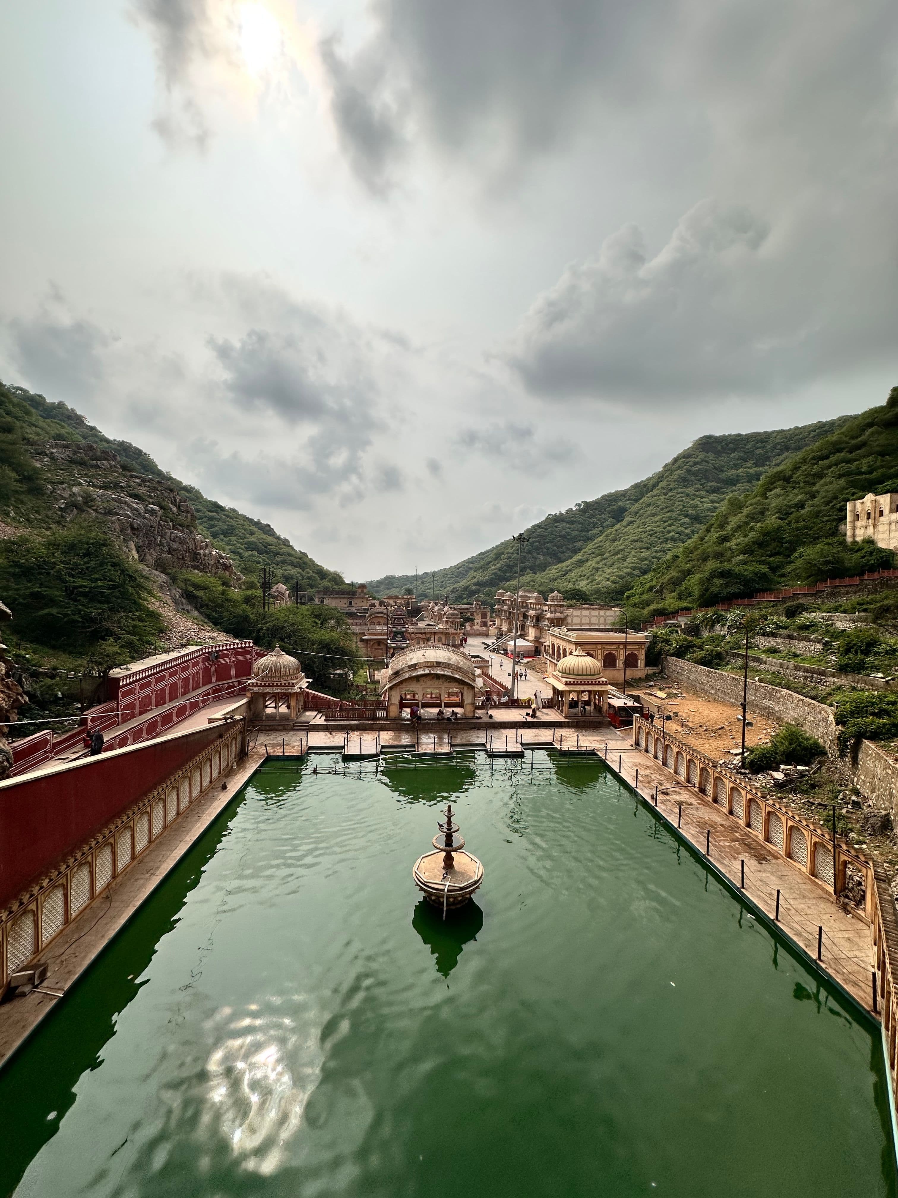 Raj Kund and the terraces